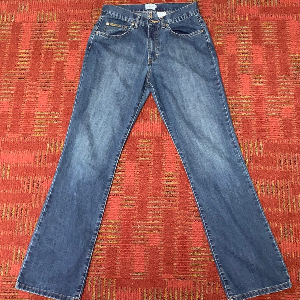 Calvin Klein High Rise Straight Leg Jean